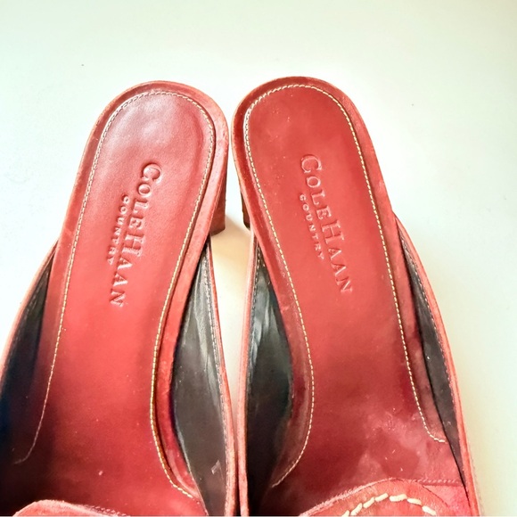 Cole Hann Leather Square Toe Mule - Size 8AA - Picture 4 of 6